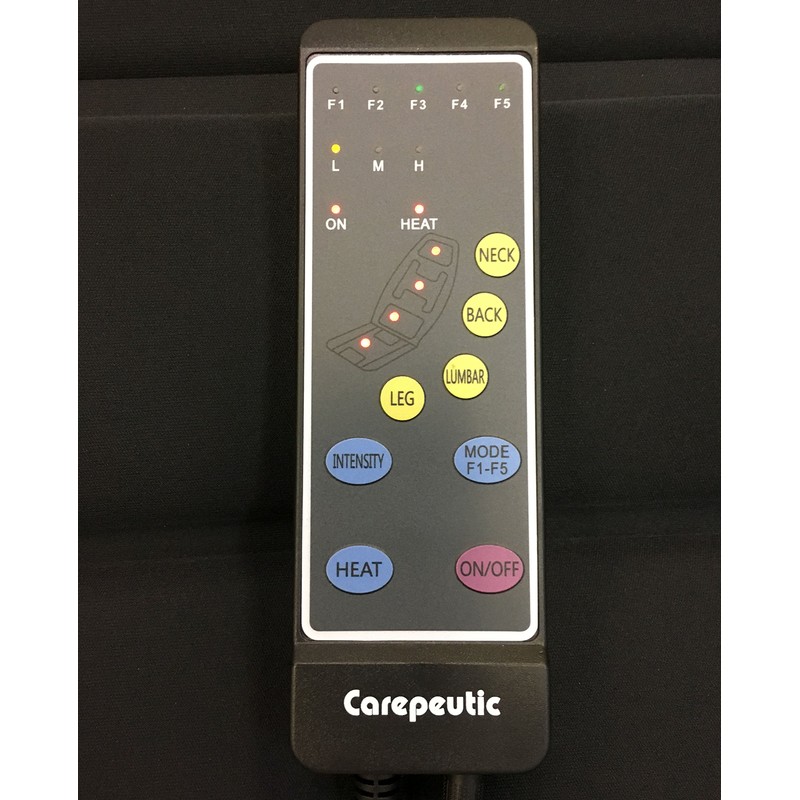 Carepeutic Targeted Zone Deluxe Vibration Massage Mat with Heat Therapy,