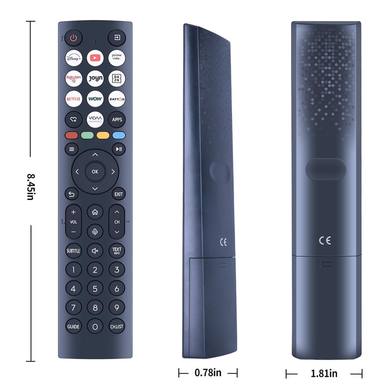 MOVHEIYL ERF2AD36H Replacement Voice Remote Control for Hisense 4K UHD