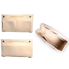 EAST HANTO Bag-in-Bag, Felt Fabric, Inner Bag, Large Capacity, Lightweight, Storage, Organization, Men's, Women's, Unisex, Lots of Pockets, Easy to Use, Cosmetics Storage, Good Touch, Shock