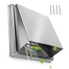 Stanbroil 4 Inch Wall Vent Cover, Square Stainless Steel External