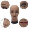 Bald Mannequin Head Brown Female Professional Cosmetology for Wig Making,