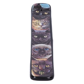 Nemesis Now Cat Totem Incense Burner 24.5cm, Resin, Lisa Parker Cat Totem Incense Holder, Exclusive Cat Totem Design, Cast in the Finest Resin, Hand-Painted, Holds Incense Stick