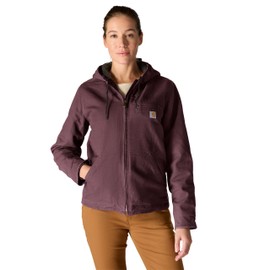 Carhartt Women's Iconic Washed Duck Sierra Jacket, Blackberry, Small