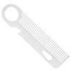 Baluue 1pc Stainless Steel Beard Styling Comb Ergonomic Portable Grooming