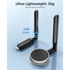 Wireless HDMI Transmitter and Receiver 400M Range - 1080P@60Hz Dual Screen Mirroring, 5GHz Ultra-Low Latency for PC/Laptop to TV Projector, HDMI1.3/HDCP1.2 Certified (Black)