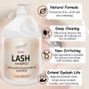 SVECKE Eyelash Shampoo, 128 fl.oz/3.78L, with 50 Lash Extension Aftercare