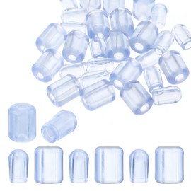 60 Pieces Soft Rubber Rack Feet Kitchen Sink Wire Bumpers Plastic Sink Replacement, Clear Sinks Grid Accessories Grate Protector for Kitchen Rack Sinks Grid