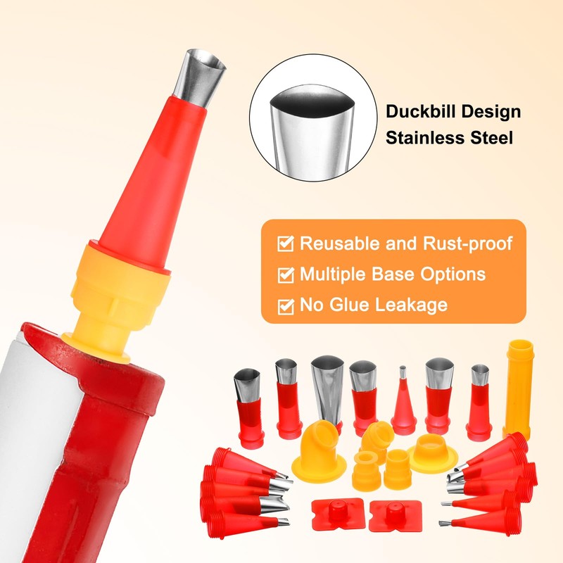 QUARKZMAN 32-Piece Joint Finisher Set, 18 Stainless Steel Joint Applicators,