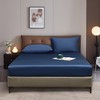 Luofanfei Fitted Sheet 180 x 200 cm, Blue Marine Box