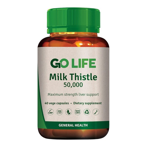 GO LIFE Milk Thistle 50,000 - 80 Capsules
