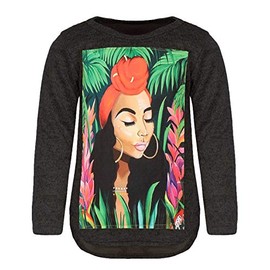 KMISSO 30229 Girls' Crew Neck Jumper, black
