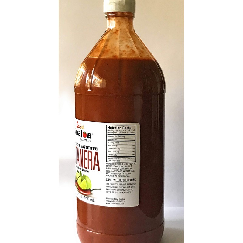 Salsa Sinaloa Botanera Hot Sauce 32 oz