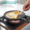 Navaris Cast Iron Griddle Pan - Durable Pancake Pan Also