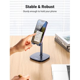 Ugreen 60324 Adjustable Desktop Phone Stand, Black