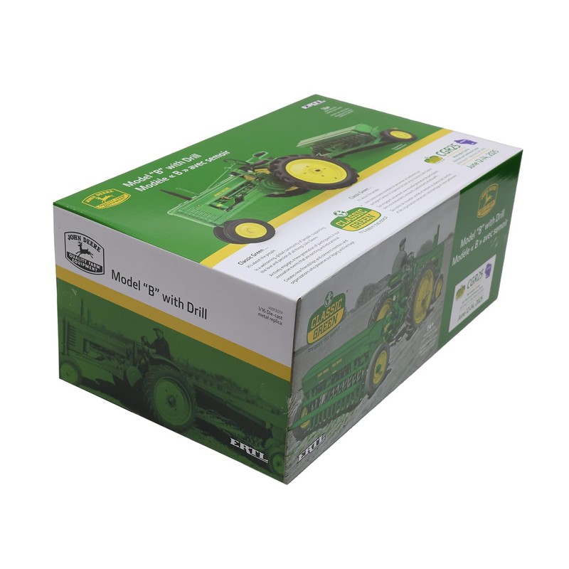 John Deere 1/16 Model B with Van-Brunt Grain Drill Toy