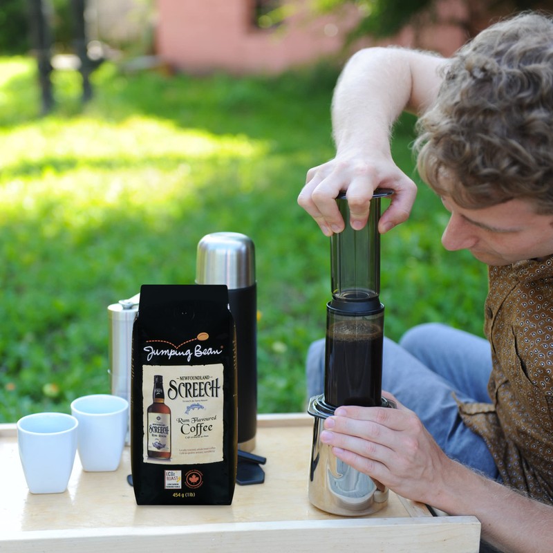 Jumping Bean Newfoudland Screech Rum Flavoured Whole Bean Coffee, Screech