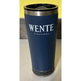 Vibe Seafoam Navy Blue Vibe 18oz Stainless Steel Tumbler with Bluetooth Speaker Logo