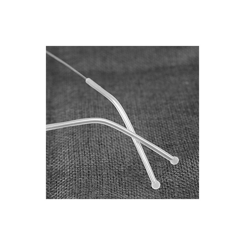 2Pairs Eyeglass End Tips Silicone Ear Sock Pieces Tube Sleeve