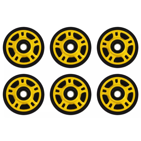 PDD Front & Mid Rail Yellow Idler Wheels Kit for
