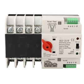 Dual Power Automatic Transfer Switch 4P Fast Switching PC AC 110V 63A for Home Factory