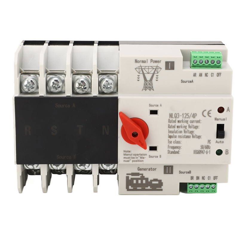 Dual Power Automatic Transfer Switch 4P Fast Switching PC AC
