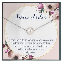 Twin Sister Quotes Jewelry Happy Birthday Twin Sister Gifts for Twin Sister Twin Gifts Twin Quotes