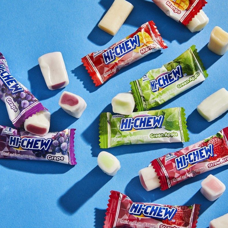 HI-CHEW Assorted Bulk Candy Bag, Green Apple Strawberry Mango Grape,