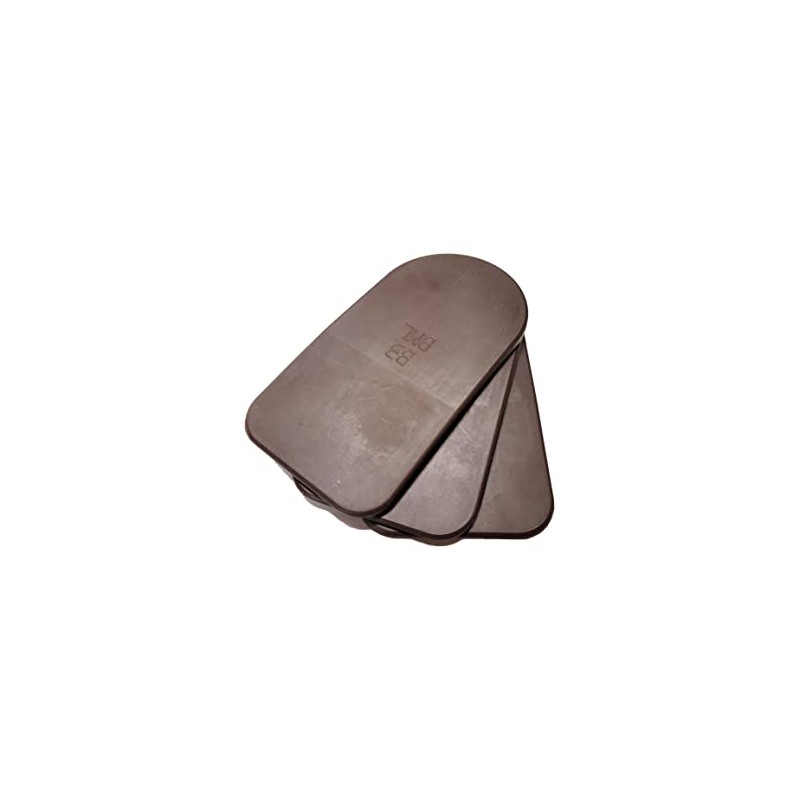 BML 3mm Heel Lifts, 3pk (Boys, Brown [Soft])