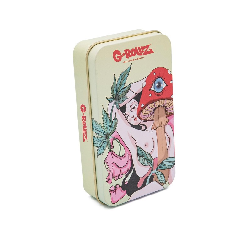 G-ROLLZ Decorative Tin Tin - Versatile Metal Storage Tin with