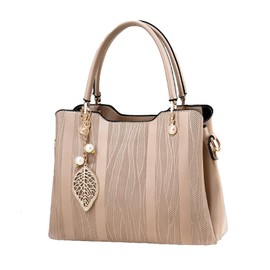 ReiLuana Women's Shoulder Handbag, Handbag, Handheld, Charm, 2-Way Specifications, Khaki