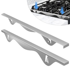 Tonhui Stainless Steel Stove Gap Covers, Kitchen Stove Counter Gap Filler, Range Trim Kit Stove Guard Counter Gap Cover Length 23.4" Heat Resistant for Years of Use - 2 PCS (Left and Right)
