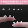 BIDEX 600 PCS Clear Silicone Backs for Studs and Droopy