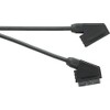 Scart Plug to Scart Socket, Black