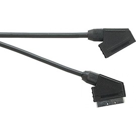 Scart Plug to Scart Socket, Black