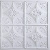 uDecor Cathedral Ceiling Tile (24" x 24") (White)