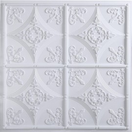 uDecor Cathedral Ceiling Tile (24" x 24") (White)