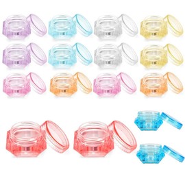 Primst 16pcs DIY Painting Tool Glue Clay Wax Holder Storage Container,Diamond Drilling Mud Painting Storage Bottle for DIY Art Craft (Diamond Shape)