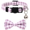 2 Pack/Set Cat Collar Breakaway with Cute Bow Tie and