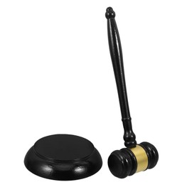 Tofficu Small Judge Gavel Auction Hammer Portable Court Hammer Wooden Handle Craftsmanship