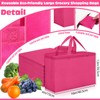 Windyun Reusable Grocery Bags Large Non Woven Shopping Bags with
