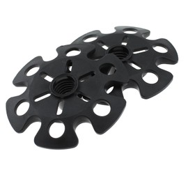 MTQY 6PCS Plum Snow Rest Two Way Spring Ski Pole Replacement Parts 86mm Diameter Hiking Climbing Mount Accessories Rubber Tip Protector Hiking Pole Mud Basket