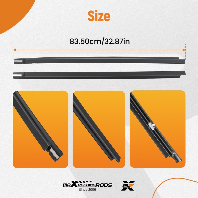maXpeedingrods 4 PCS Front & Rear Outer Exterior Door Window
