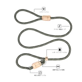Dog Leash Dog Slip Leash Reflective Rope Lead Anti-Pull Lead Training Leash for Small, Medium and Large Dogs 4.1 ft (1.7 m) (Green)