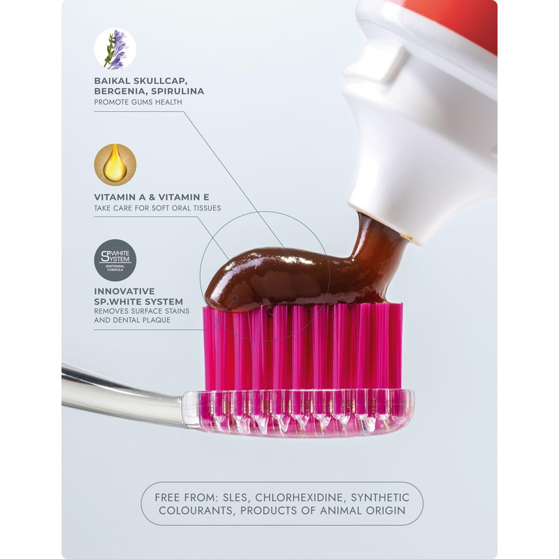 Splat Active Professional Range Toothpaste promotion of healthy gums, Vitamins