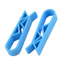 10Pcs Blue Plastic Kitchen Garbage Bin Clip，Set of Bag Clips Anti-Slip Fixation Clamp for Trash Cans and Garbage Bins Janitorial Sanitation Supplies