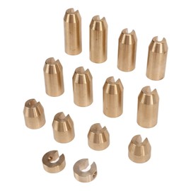 Pack of 14 Motorcycle Balancing Weights Spoke Wheel Weights Reusable Brass Wheel Spokes Balance Weights for Improved Wheel Balance