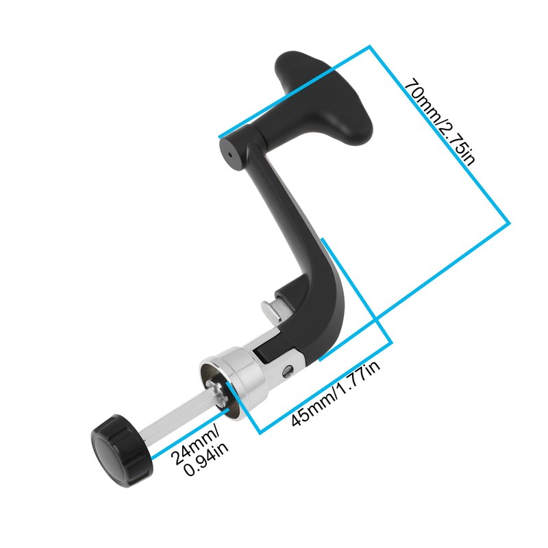 VGOL 2pcs Metal Fishing Reel Spinning Handle Grip Rocker Arm