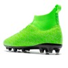 XGHRIAN - Zapatos de fútbol para niños, Verde, 3 Big