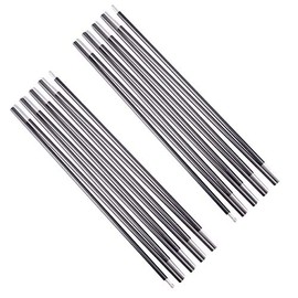 Azarxis Aluminum Rod Tent Pole Replacement Camping Accessories, Multifunction Lightweight Tent Poles Repair Kit, 7001 Series Aircraft-Grade Aluminum - 2 Poles (16'3" (496cm))