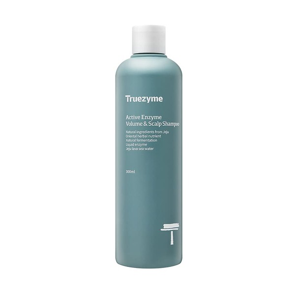 truezyme Active Volume and Scalp Shampoo 300 ml, 10.1 fl. oz. | Korean Premium Haircare with Fermented Botanical Extract | No Chemicals or Toxins | Hypoallergenic